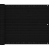 vidaXL Balkonski zastor crni 75 x 400 cm HDPE | shoptok.hr