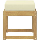  Vanjska stolica klupa s jastukom Bijela 43 x 43 x 45 cm | Eponuda.com