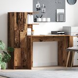 vidaXL Stol sa skladištem Staro drvo Konstruirano drvo | shoptok.hr