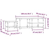 vidaXL Uklapajući stolići za kavu 2 kom boja hrasta konstruirano drvo | shoptok.hr