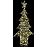 vidaXL Božično drevo med 240 LED Toplo bela 180 cm PET | Shoptok.si