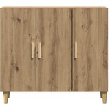  Komoda boja hrasta artisana 90 x 34 x 80 cm konstruirano drvo | shoptok.hr