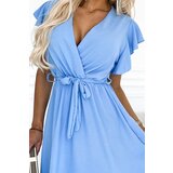 numoco basic Dress with ruffle, neckline and binding Numoco | Shoptok.si