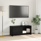 vidaXL TV stojalo Črni hrast Konstruiran les | Shoptok.si
