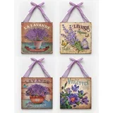 ''Vintage lavanda'' Set od 4 panela 18cm