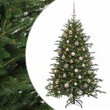  Umjetno božićno drvce s kuglicom 120 cm 150 LED lampica - 120 cm s LED-ima i ružičastim lopticama | shoptok.hr
