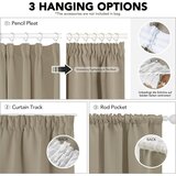 DECONOVO zatemnitvene zavese z nabor trakom – 175 × 140 cm, set 2 kosov odprta embalaža | Shoptok.si