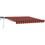  Skrovita tenda narančasta i smeđa 300 x 250 cm tkanina | Eponuda.com