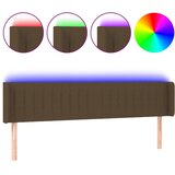 LED uzglavlje tamnosmeđe 183x16x78/88 cm od tkanine | shoptok.hr