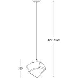 Zuma line P0488-01B-U8AC - visilica na sajli rock 1xE27/40W/230V | Eponuda.com