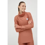 Eivy Funkcionalna majica z dolgimi rokavi Icecold rjava barva
