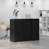  Recepcijski stol crni hrast 135x50x103,5 cm konstruiranog drva | Eponuda.com