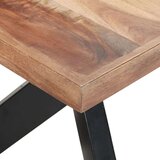 vidaXL blagovaonski stol 180 x 90 x 75 cm od masivnog drva i šišama | shoptok.hr