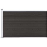 vidaXL Ograjni panel WPC 175x105 cm črn, (20766121) | Shoptok.si