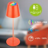BRILONER 7510012-LED RGB prigušiva stona lampa CALIDA 2,5W/5V IP44 1200mAh narandžasta | Eponuda.com