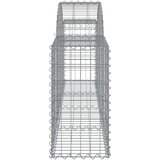  Obokana gabionska košara 12 kosov 200x30x60/80cm cinkano železo, (20757796) | Shoptok.si