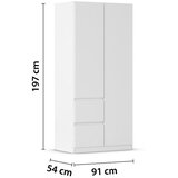 Modern Living Omara S Klasičnimi Vrati Nidda, Bela | Shoptok.si