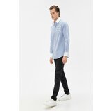 Koton Men's Blue Striped Shirt cene