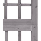 Sobna pregrada / rešetka s 3 panela od jelovine siva 161x180 cm | shoptok.hr