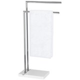 Wenko 20487100 - Stalak za peškire NOBLE 45,5x82 cm sjajni hrom/bela | Eponuda.com