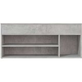 Klupa za cipele siva boja betona 105 x 30 x 45 cm od iverice | shoptok.hr