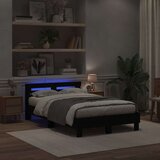  Krevetna konstrukcija Crni hrast 120 x 190 cm Konstruirano drvo | shoptok.hr