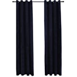  Zavjese za zamračivanje 2 kom baršunaste crne 140 x 175 cm | shoptok.hr