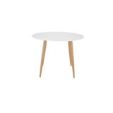 Venture Home Plaza okrugli blagovaonski stol ⌀100 cm, bijeli | shoptok.hr