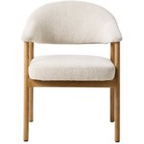 Unique Furniture Krem blagovaonske stolice u setu s naslonima za ruke 2 kom od punog hrasta Elk – | shoptok.hr