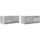 vidaXL TV omarica 2 kosa siva sonoma 60x31x25,5 cm inženirski les | Shoptok.si