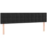 Maison Chic Posteljno vzglavje - Vzglavna omarica 2 kosa črno 90x5x78/88 cm žamet, (22077200) Cene