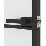 Sobna vrata tanka crna 93x201,5 cm kaljeno staklo i aluminij | shoptok.hr