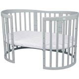 Waldin Oval krevetić 7u1 s madracem GREY | shoptok.hr