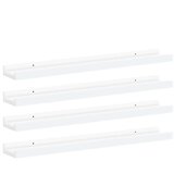  Zidne police 4 kom bijele 60 x 9 x 3 cm | shoptok.hr