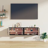  Zidni ormarići 2 kom crni 60x30x30 cm od masivne borovine | shoptok.hr