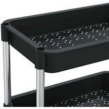 vidaXL Kuhinjska kolica s 5 razine crna 42x29x128 cm željezo i ABS | shoptok.hr