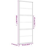  Klizna vrata zlatna 76x205 cm matirano staklo ESG i aluminij | shoptok.hr