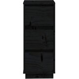  Komode 2 kom crne 32 x 34 x 75 cm od masivne borovine | shoptok.hr