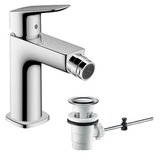 Hansgrohe Logis 110 Chrome baterija (slavina) za bide sa odlivnim ventilom sifona pop-up 71201000 | ePonuda.com