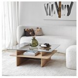Hanah home Klub sto Saga Square, 90x35x90 cm, Krem | Eponuda.ba