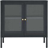 vidaXL komoda antracit 70 x 35 x 70 cm od čelika i stakla | shoptok.hr
