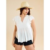 Sinsay Bluza s visokim udjelom viskoze i V-izrezom | shoptok.hr