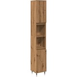 Furnova Kopalniška omarica artisan hrast 30x30x190 cm inženirski les, (21947451) | Shoptok.si