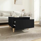 vidaXL stranska mizica črna 50x46x35 cm inženirski les | Shoptok.si