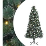 vidaXL Umjetni predpripravljen božični drevesec s kompletom kroglic | Shoptok.si