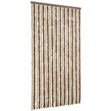 Furnova Zavesa proti mrčesu temno rjava in bež 100x220 cm šenilja, (21918420) | Shoptok.si