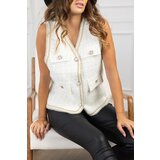 Beloved Domenica brezrokavnik bel | Shoptok.si