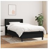  Box spring krevet s madracem crni 80 x 200 cm od tkanine | shoptok.hr