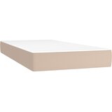 Krevet s oprugama i madrac cappuccino 90x190 cm od umjetne kože | shoptok.hr