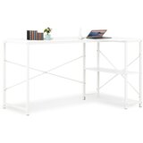 vidaXL Stol za računalo bijeli 120 x 72 x 70 cm Cijene